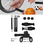 Manual Mini Portable Bicycle Aluminum Alloy Pump + Plastic glue-free tire patch + Tire lever, Inflator + Plastic glue-free tire patch + Tire lever Black, Inflator + Plastic glue-free tire patch + Tire lever Red Inflator + Plastic glue-free tire patch + Tire lever Black Black