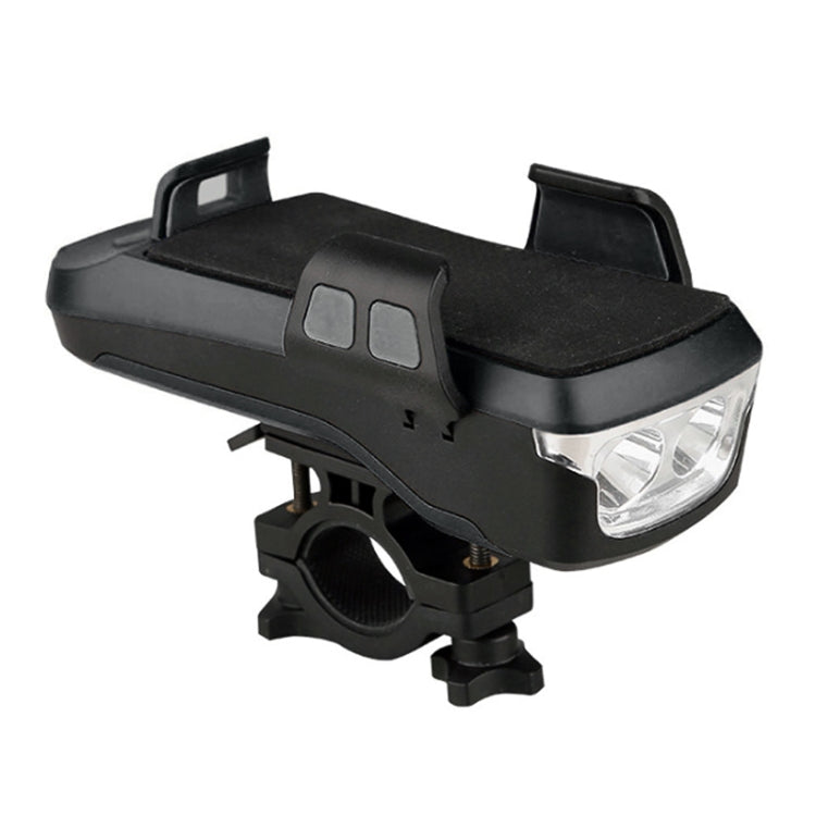 Multifunction 4 in 1 Phone Holder Bicycle Bell Cycling Lamp Flashlight, 4 in 1 Phone Holder