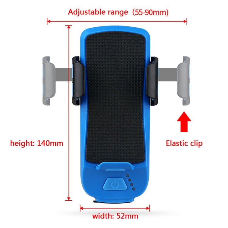 Multifunction 4 in 1 Phone Holder Bicycle Bell Cycling Lamp Flashlight, 4 in 1 Phone Holder