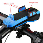 Multifunction 4 in 1 Phone Holder Bicycle Bell Cycling Lamp Flashlight, 4 in 1 Phone Holder