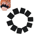 10 PCS Elastic Polyester Sports Finger Support Guards, Size: 3.5 x 3cm (Black), Protect Fingers Protect Fingers