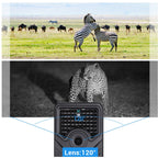 PR-200B 120 Degrees Wide Angle Lens IP56 Waterproof 12MP 1080P HD Infrared Hunting Trail Camera, Support TF Card, PIR Distance: 10-15m, PR200B