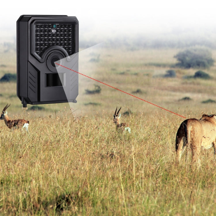 PR-200B 120 Degrees Wide Angle Lens IP56 Waterproof 12MP 1080P HD Infrared Hunting Trail Camera, Support TF Card, PIR Distance: 10-15m, PR200B