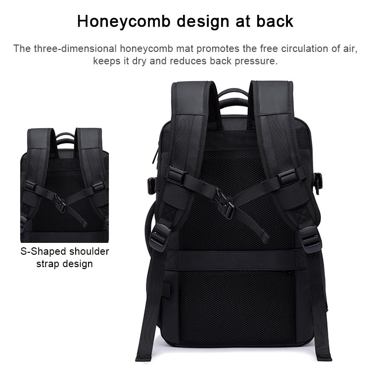 BANGE Business Backpack Men Travel Waterproof Large Capacity Computer Shoulders Bag, Business Backpack (Blue), Business Backpack (Pink), Business Backpack (Black)