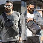 BANGE Men Security USB Chest Bag Portable Outdoor Shoulder Bag, Outdoor Shoulder Bag – Waterproof