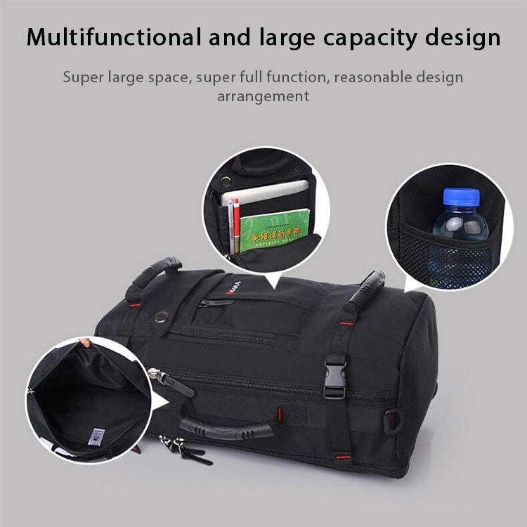 KAKA Large Capacity Backpack Men Travel Bag Leisure Student Waterproof Shoulders Bag with Lock, KAKA Shoulders Bag