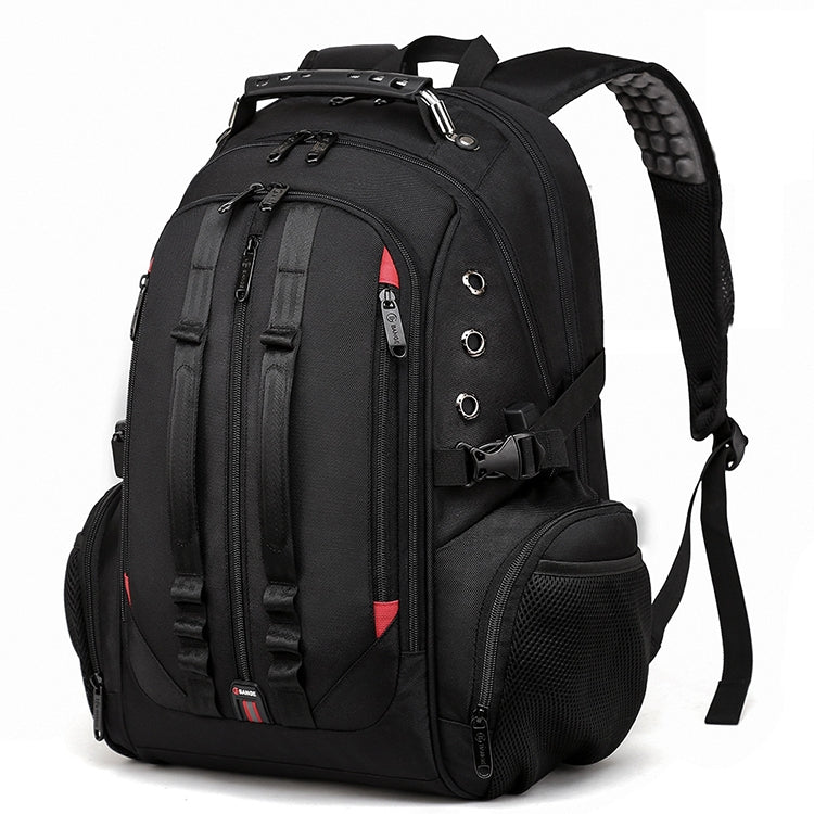 BANGE Waterproof Travel Men Backpack Rechargeable Large Capacity Shoulders Bag with Earplug Hole, BANGE Travel Bag BANGE Travel Bag