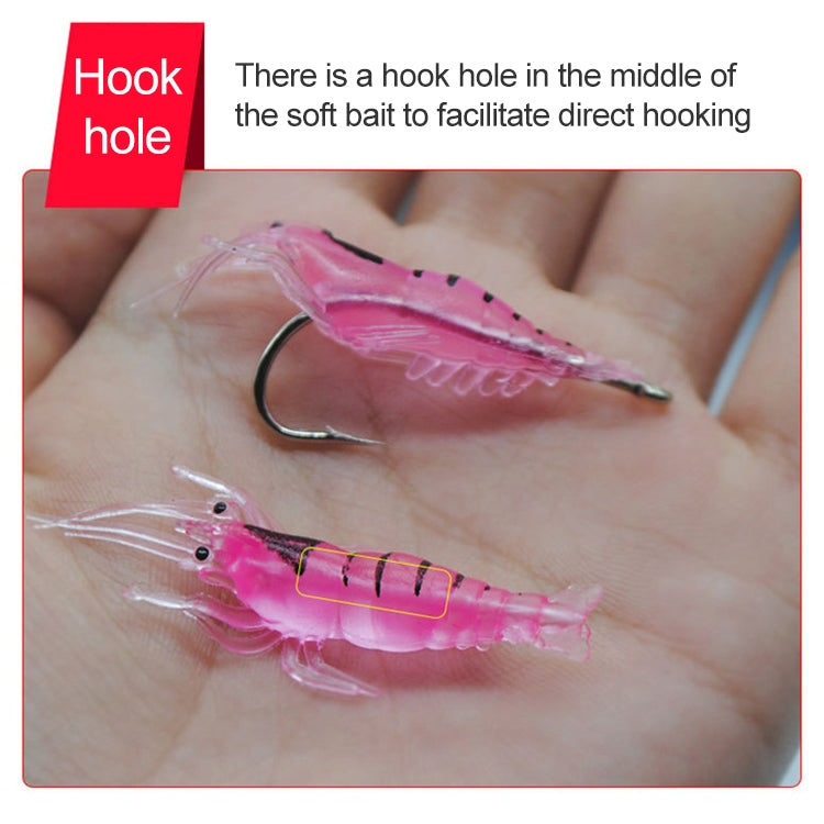 10 PCS 4cm Fishing Soft Artificial Shrimp Bait Lures Popper Poper Baits with Hook, Artificial Shrimp with Hook, Luminous Shrimp with Hook, Pink Shrimp with Hook, Green Shrimp with Hook, Transparent Shrimp with Hook – Durable Build, Easy to Use