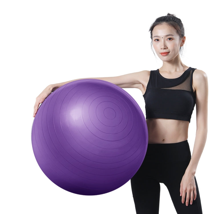 Thickening Explosion-proof Big Yoga Ball Sport Fitness Ball Environmental Pregnant Yoga Ball, Diameter: 65cm, 65cm(Pink), 65cm(Purple) – Durable Build, Easy to Use 65cm(Purple) Purple