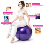 Thickening Explosion-proof Big Yoga Ball Sport Fitness Ball Environmental Pregnant Yoga Ball, Diameter: 65cm, 65cm(Pink), 65cm(Purple)