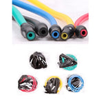 Fitness Exercise Resistance Bands Stretch Elastic Rope Workout Yoga Rally Muscle Training Exercise Rope, Size:5*9*1200mm, Random Color Delivery, Size:5*9*1200mm
