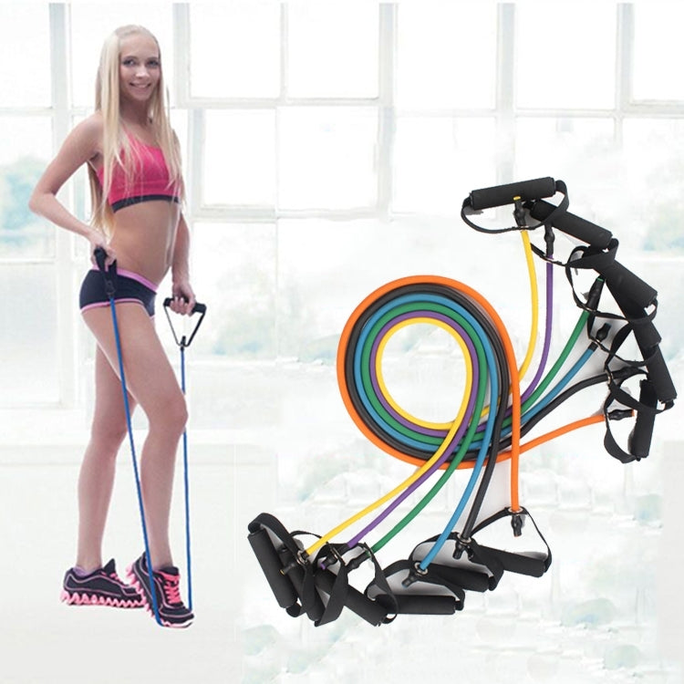 Fitness Exercise Resistance Bands Stretch Elastic Rope Workout Yoga Rally Muscle Training Exercise Rope, Size:6*9*1200mm, Random Color Delivery, Size:6*9*1200mm Size:6*9*1200mm