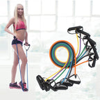 Fitness Exercise Resistance Bands Stretch Elastic Rope Workout Yoga Rally Muscle Training Exercise Rope, Size:6*9*1200mm, Random Color Delivery, Size:6*9*1200mm Size:6*9*1200mm