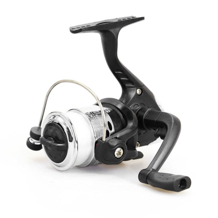 JL200 Plating Plastic 3 Ball Bearings Handle Fishing Spinning Reel with Transparent Lines, JL200