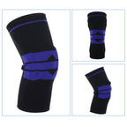 Outdoor Fitness Mountaineering Knit Protection Silicone Anti - collision Spring Support Sports Knee Protector, Size: XL, Size: XL