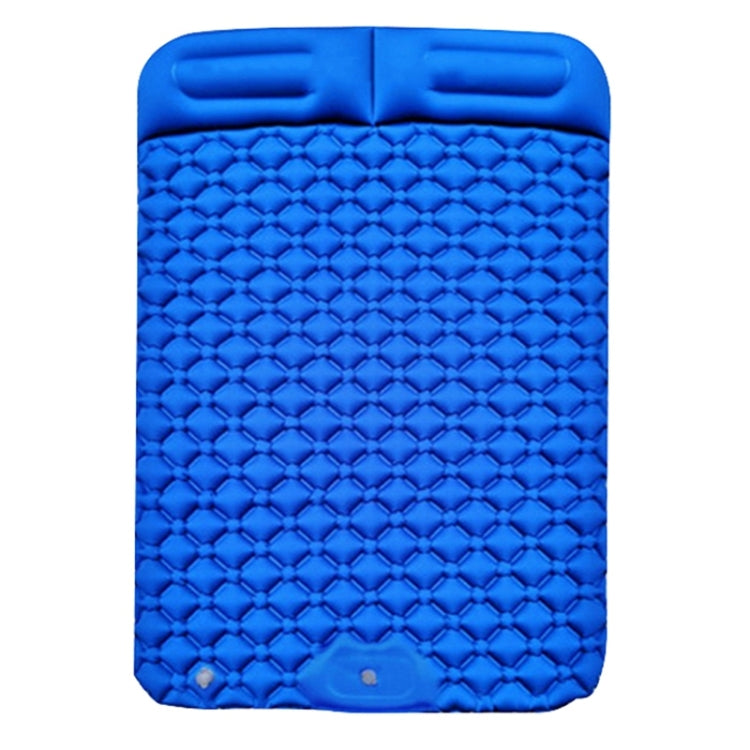 Outdoor Camping Foot-step Automatic Inflatable Cushion Portable TPU Inflatable Double Bed, Size: 195 x 119 x 16cm, Foot-step Dark Blue, Foot-step Orange, Foot-step Emerald, Foot-step Peacock Blue Foot-step Dark Blue Dark Blue