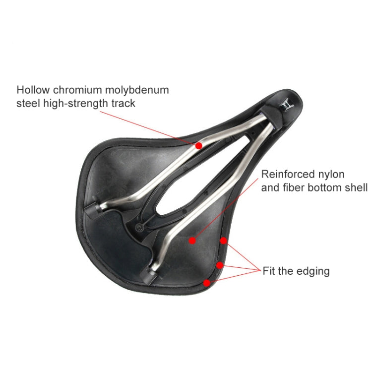 GUB 1180 PU Soft Breathable Hollow Bicycle Saddle, 1180