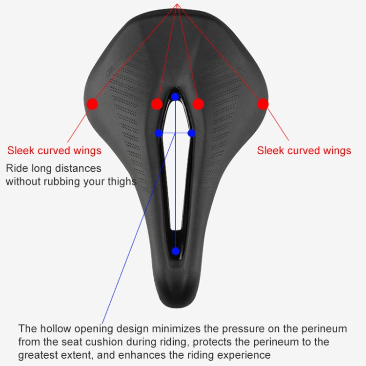 GUB 1180 PU Soft Breathable Hollow Bicycle Saddle, 1180