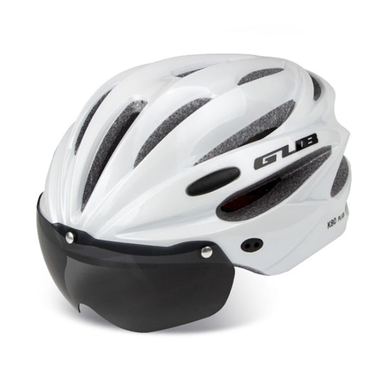 GUB K80 Plus Bike Helmet With Visor And Goggles, GUB K80 Plus(White), GUB K80 Plus(Fluorescent Green), GUB K80 Plus(Black), GUB K80 Plus(Orange), GUB K80 Plus(Gradient Blue), GUB K80 Plus(Gradient Purple), GUB K80 Plus(Red), GUB K80 Plus(Titanium Color) GUB K80 Plus(White) White