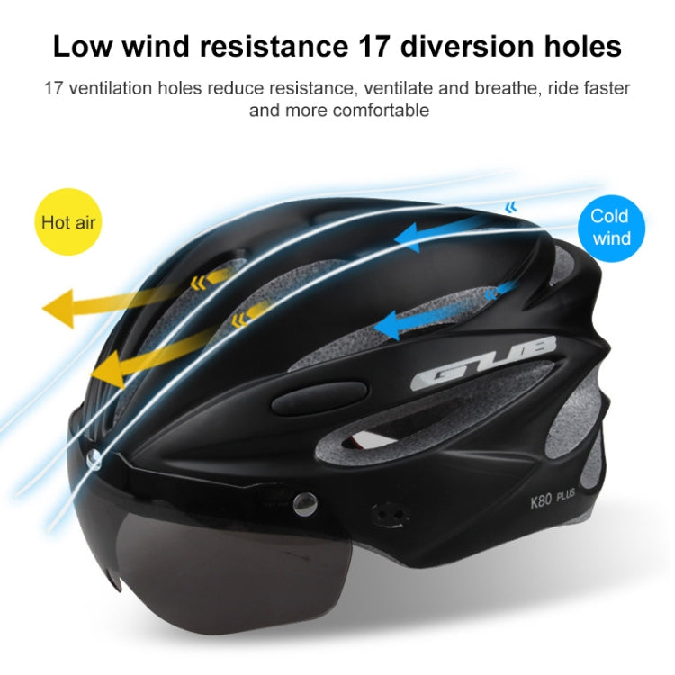 GUB K80 Plus Bike Helmet With Visor And Goggles, GUB K80 Plus(White), GUB K80 Plus(Fluorescent Green), GUB K80 Plus(Black), GUB K80 Plus(Orange), GUB K80 Plus(Gradient Blue), GUB K80 Plus(Gradient Purple), GUB K80 Plus(Red), GUB K80 Plus(Titanium Color)