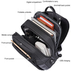 Bange BG-77112 Men Oxford Cloth Waterproof Crossbody Chest Bag with USB Port, Size: 30 x 19 x 13cm, 30 x 19 x 13cm (Black)