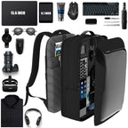 Bange BG-S51 Men Waterproof Large Capacity Backpack with USB Port, Size: 43 x 31 x 16cm, 43 x 31 x 16cm(Black) – Waterproof, Wear-resistant