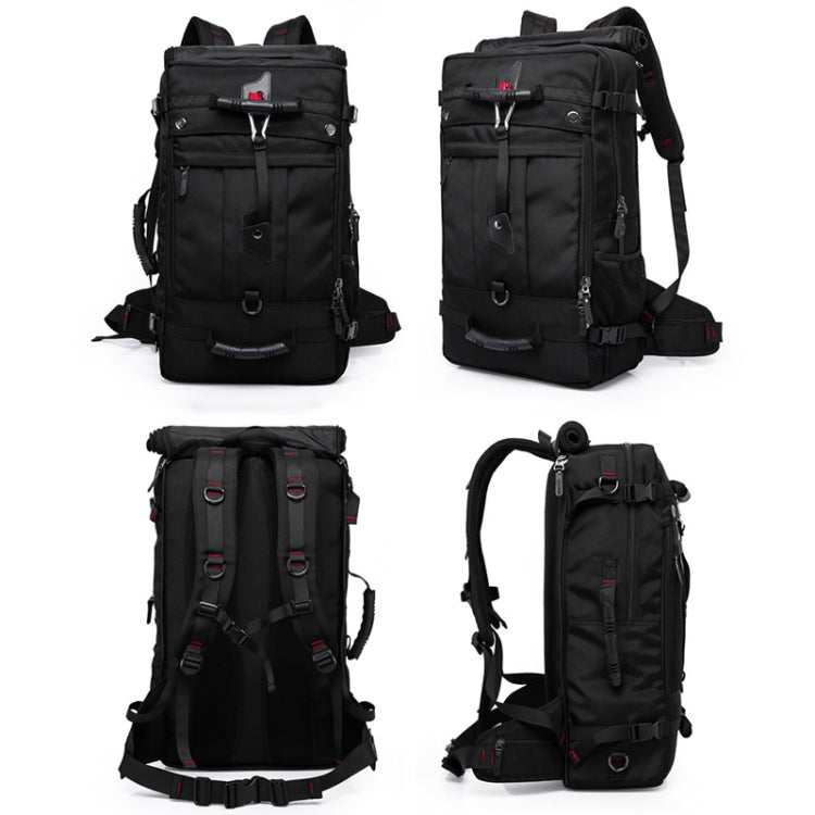 KAKA kaka2070 Oversized Version Men Oxford Cloth Waterproof Backpack Mountain Bag, Capacity: 50L, 50L(Army Green), 50L(Black), 50L(Blue)