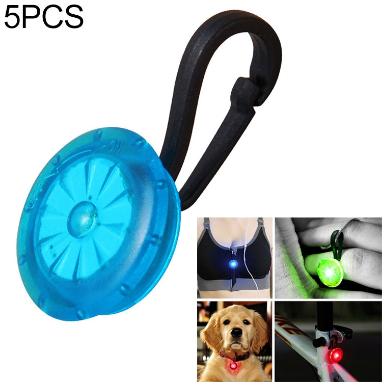 5 PCS Camping Night Running Arm Luminous Hanging Buckle Safety Light, 5 PCS Safety Light, 5 PCS afety Light 5 PCS Safety Light Blue
