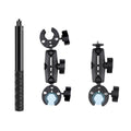 Motorcycle Dual-headsCrab & Single Heads Clamps Handlebar Fixed Mount Selfie Stick, Dual-heads Crab & Single Heads Crab Dual-heads Crab & Single Heads Crab
