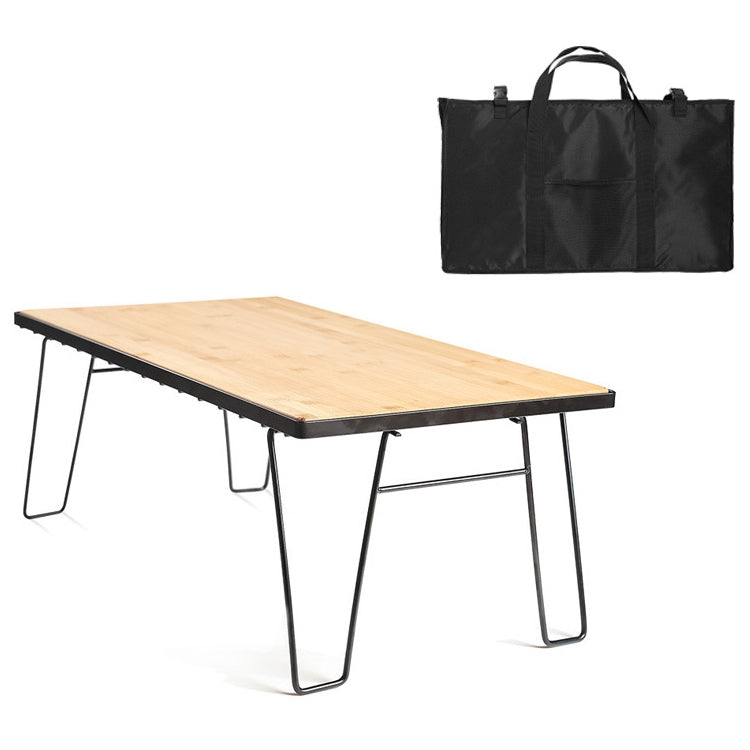 AOTU YT1001 Outdoor Folding Mesh Bamboo Desk with Storage Bag, 1 Net Table + 1 Bamboo Board + 1 Storage Bag 1 Net Table + 1 Bamboo Board + 1 Storage Bag