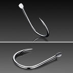 ISE 500 PCS Mixed Size Fish Barbed Hook Fishing Hooks, 3-12#