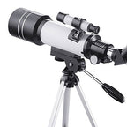 WR852 16x/66x70 High Definition High Times Astronomical Telescope with Tripod, 66x70 White 66x70 White
