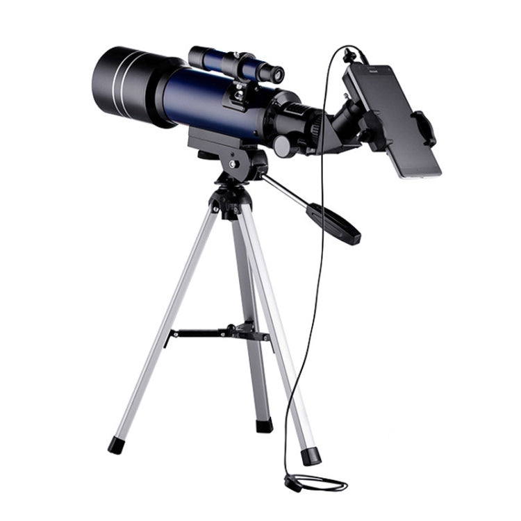 WR852-3 16x/66x70 High Definition High Times Astronomical Telescope with Tripod & Phone Fixing Clip & Moon Filter, 66x70 White + Moon Filter, 66x70 Blue + Moon Filter – Durable Build, Easy to Use 66x70 Blue + Moon Filter Dark Blue