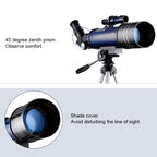 WR852-3 16x/66x70 High Definition High Times Astronomical Telescope with Tripod & Phone Fixing Clip & Moon Filter, 66x70 White + Moon Filter, 66x70 Blue + Moon Filter – Durable Build, Easy to Use