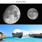 WR852-3 16x/66x70 High Definition High Times Astronomical Telescope with Tripod & Phone Fixing Clip & Moon Filter, 66x70 White + Moon Filter, 66x70 Blue + Moon Filter – Durable Build, Easy to Use