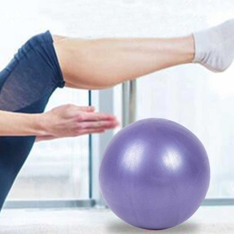 Mini Yoga Pilates Ball Explosion-proof PVC Ball Balanced Fitness Gymnastic Exercise Training with Straw, Diameter: 25cm, 25cm(Blue), 25cm(Purple) – Durable Build, Easy to Use 25cm(Purple) Purple