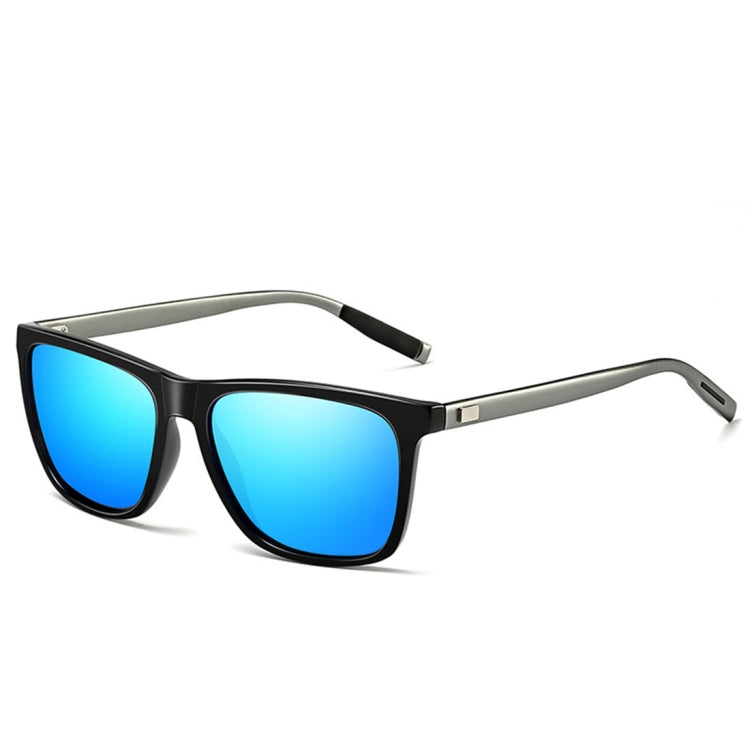 Men Retro Fashion Aluminum Magnesium Frame UV400 Polarized Sunglasses, Black Silver+ Grey, Grey+ Silver, Demi Brown + Brown, Black Tarnish+ G15 Green, Black Tarnish+ Blue, Black Tarnish+ Grey, Black Tarnish+ Pink – Durable Build, Easy to Use Black Tarnish+ Blue OG3711D