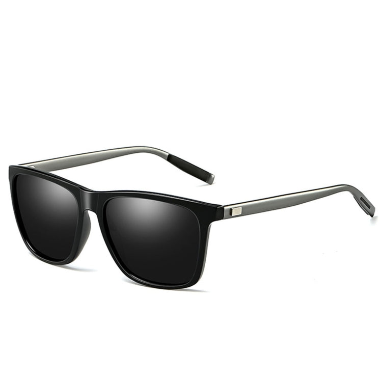 Men Retro Fashion Aluminum Magnesium Frame UV400 Polarized Sunglasses, Black Silver+ Grey, Grey+ Silver, Demi Brown + Brown, Black Tarnish+ G15 Green, Black Tarnish+ Blue, Black Tarnish+ Grey, Black Tarnish+ Pink – Durable Build, Easy to Use Black Tarnish+ Grey OG3711E