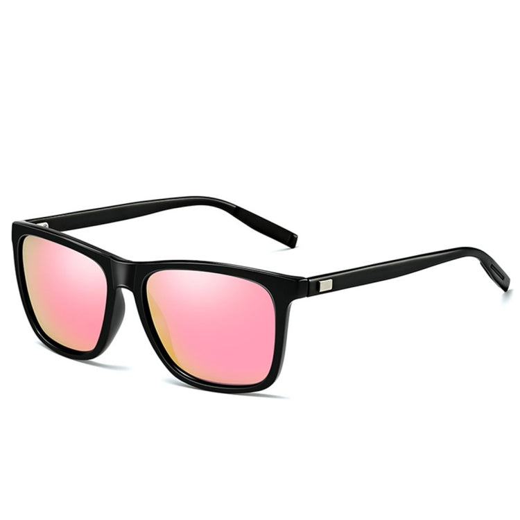 Men Retro Fashion Aluminum Magnesium Frame UV400 Polarized Sunglasses, Black Silver+ Grey, Grey+ Silver, Demi Brown + Brown, Black Tarnish+ G15 Green, Black Tarnish+ Blue, Black Tarnish+ Grey, Black Tarnish+ Pink – Durable Build, Easy to Use Black Tarnish+ Pink OG3711F