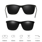 Men Retro Fashion Aluminum Magnesium Frame UV400 Polarized Sunglasses, Black Silver+ Grey, Grey+ Silver, Demi Brown + Brown, Black Tarnish+ G15 Green, Black Tarnish+ Blue, Black Tarnish+ Grey, Black Tarnish+ Pink
