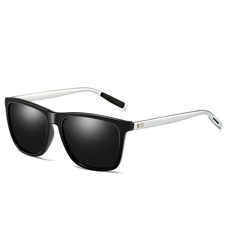 Men Retro Fashion Aluminum Magnesium Frame UV400 Polarized Sunglasses, Black Silver+ Grey, Grey+ Silver, Demi Brown + Brown, Black Tarnish+ G15 Green, Black Tarnish+ Blue, Black Tarnish+ Grey, Black Tarnish+ Pink Black Silver+ Grey OG3711G