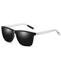Men Retro Fashion Aluminum Magnesium Frame UV400 Polarized Sunglasses, Black Silver+ Grey, Grey+ Silver, Demi Brown + Brown, Black Tarnish+ G15 Green, Black Tarnish+ Blue, Black Tarnish+ Grey, Black Tarnish+ Pink Black Silver+ Grey OG3711G