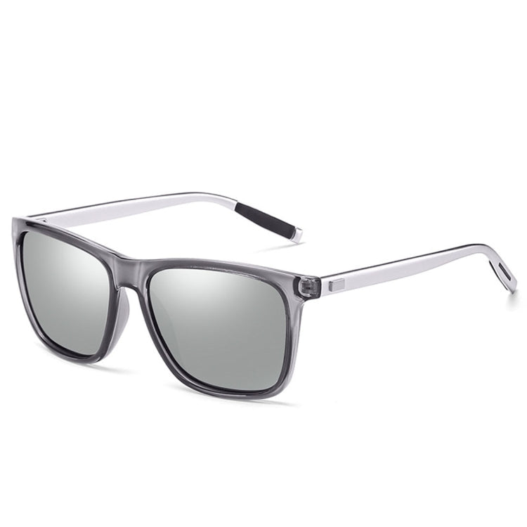 Men Retro Fashion Aluminum Magnesium Frame UV400 Polarized Sunglasses, Black Silver+ Grey, Grey+ Silver, Demi Brown + Brown, Black Tarnish+ G15 Green, Black Tarnish+ Blue, Black Tarnish+ Grey, Black Tarnish+ Pink – Durable Build, Easy to Use Grey+ Silver OG3711H