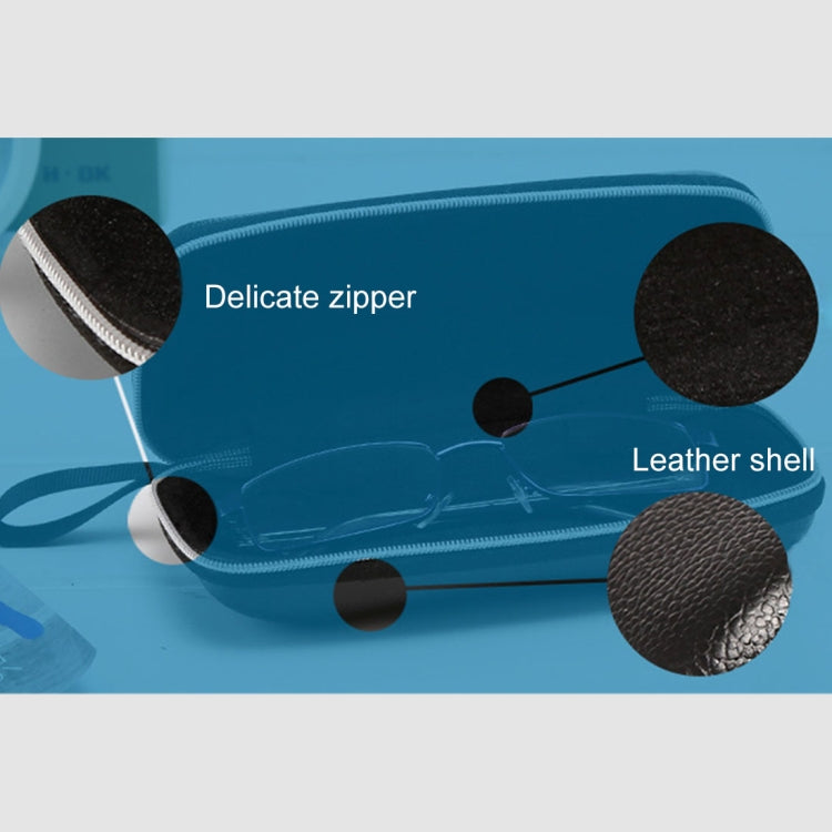 Sunglasses PU Leather Shell Zipper Glasses Case Box, Size: 16.5*6cm, Sunglasses PU Glasses Case – Leather