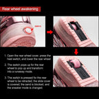 CD03 LED Double Wheel Wing Roller Skating Shoes, Size : 38, Size : 38 (Black), Size : 38 (Pink), Size : 38 (Gold), Size : 38 (Silver)