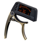 Professional Guitar Tuner Clip, Loftstyle Chromatic Clip-on Tuner with Rotational LCD Screen Light Display Single-handed Guitar Capo – Durable Build, Easy to Use