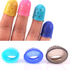 10 PCS Guitar Ukulele Stringed Instrument Finger Protector Anti-pain Finger Cap in Random Color Delivery(Size: M), 10 PCS Finger Protector
