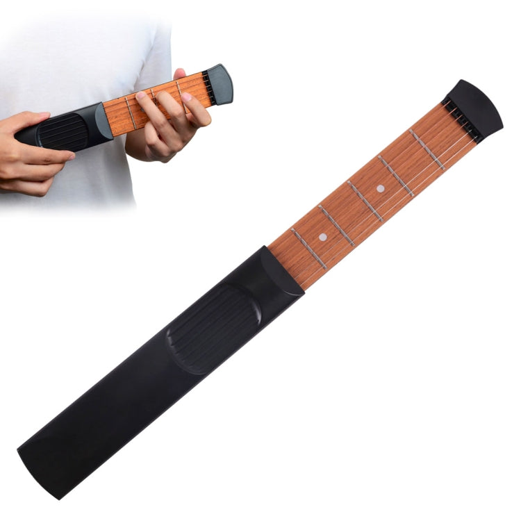 Mini Pocket Guitar Portable Guitar Trainer Finger Chord Conversion Trainer KD10, 4 characters, 6 characters – Durable Build, Easy to Use 6 characters 6 characters