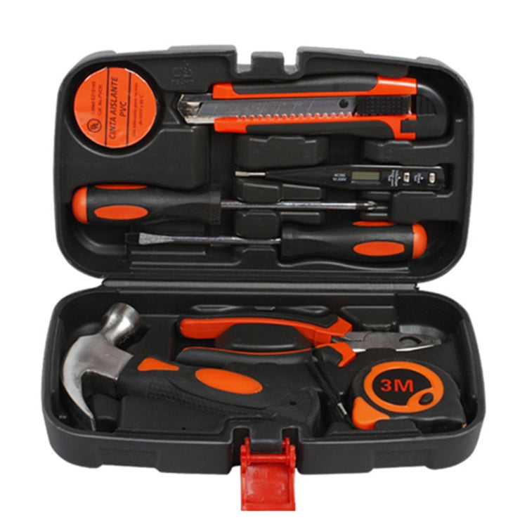 9 in 1 Tool Set General Household Hand Tool Kit with Toolbox Storage Case, 9 in 1 9 in 1