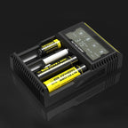 Nitecore D4 Intelligent Digi Smart Charger with LCD Display for 14500, 16340 (RCR123), 18650, 22650, 26650, Ni-MH and Ni-Cd (AA, AAA) Battery, D4 D4